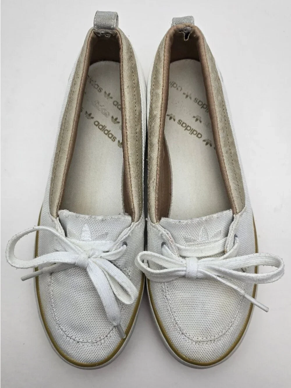 RARE Adidas Neo Barreda Women's Canvas Boat Shoes Size 7
